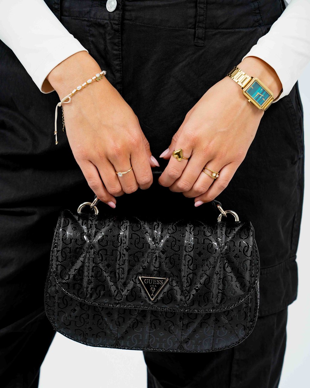 Guess Aldina Top Tas Zwart