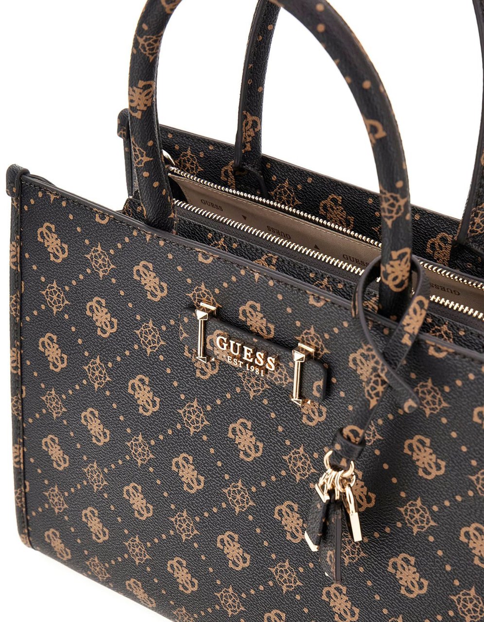Guess Silia Xbody Flap Tas Wit