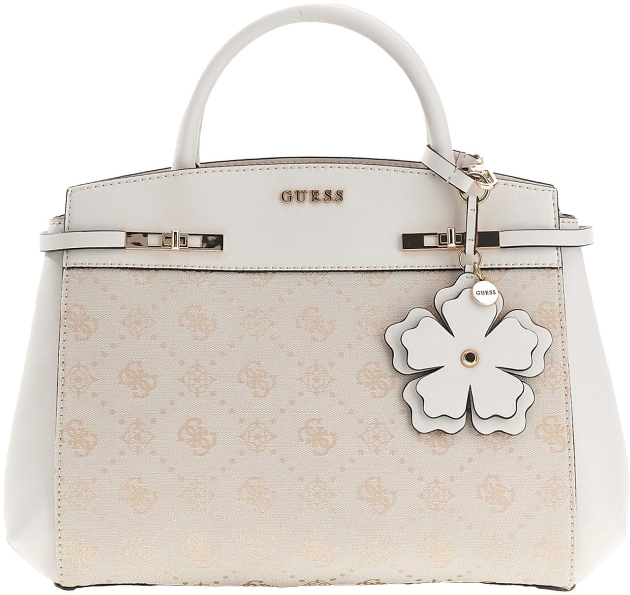 Guess Melinda Logo Schoudertas Wit