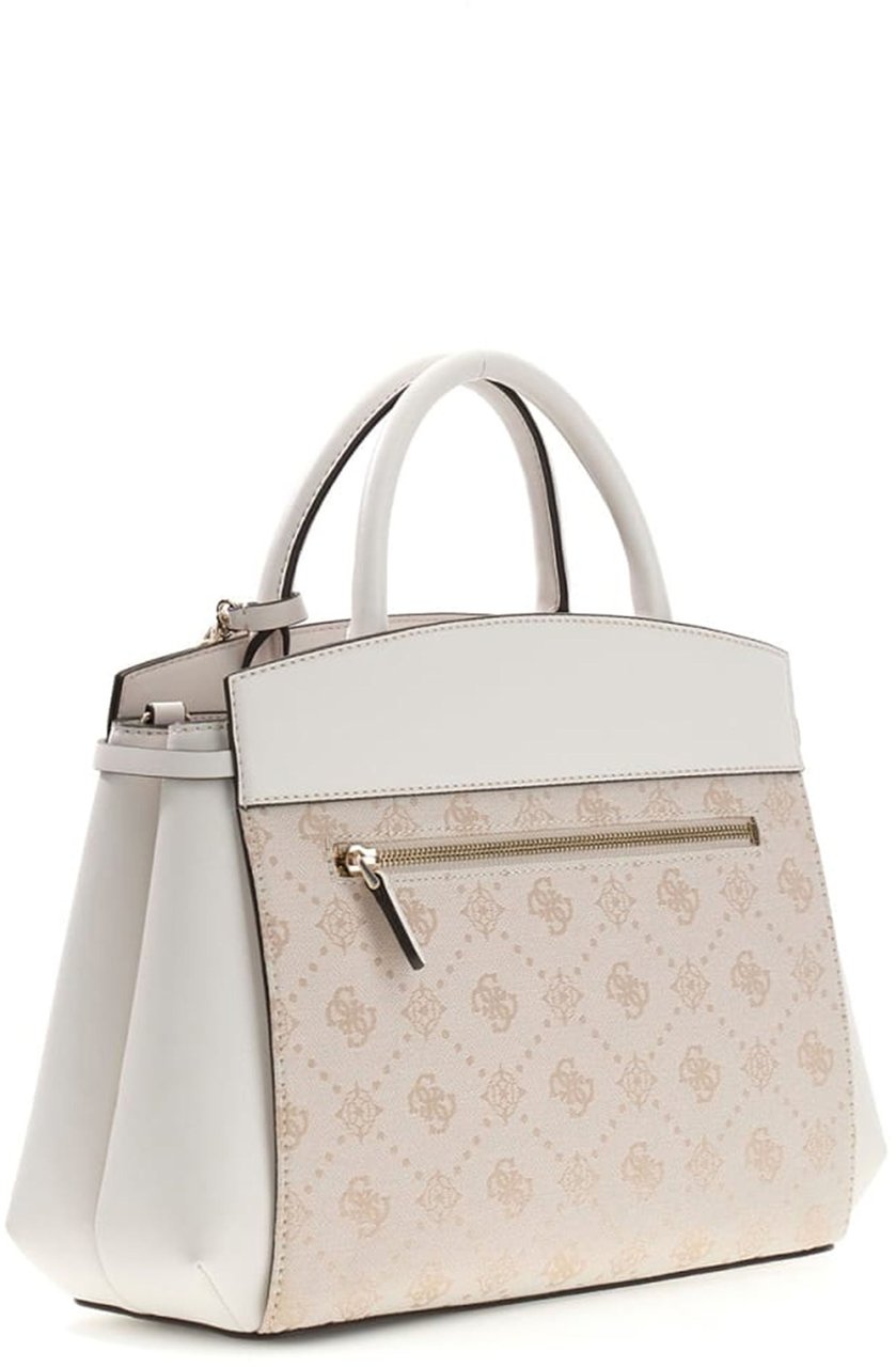 Guess Melinda Logo Schoudertas Wit