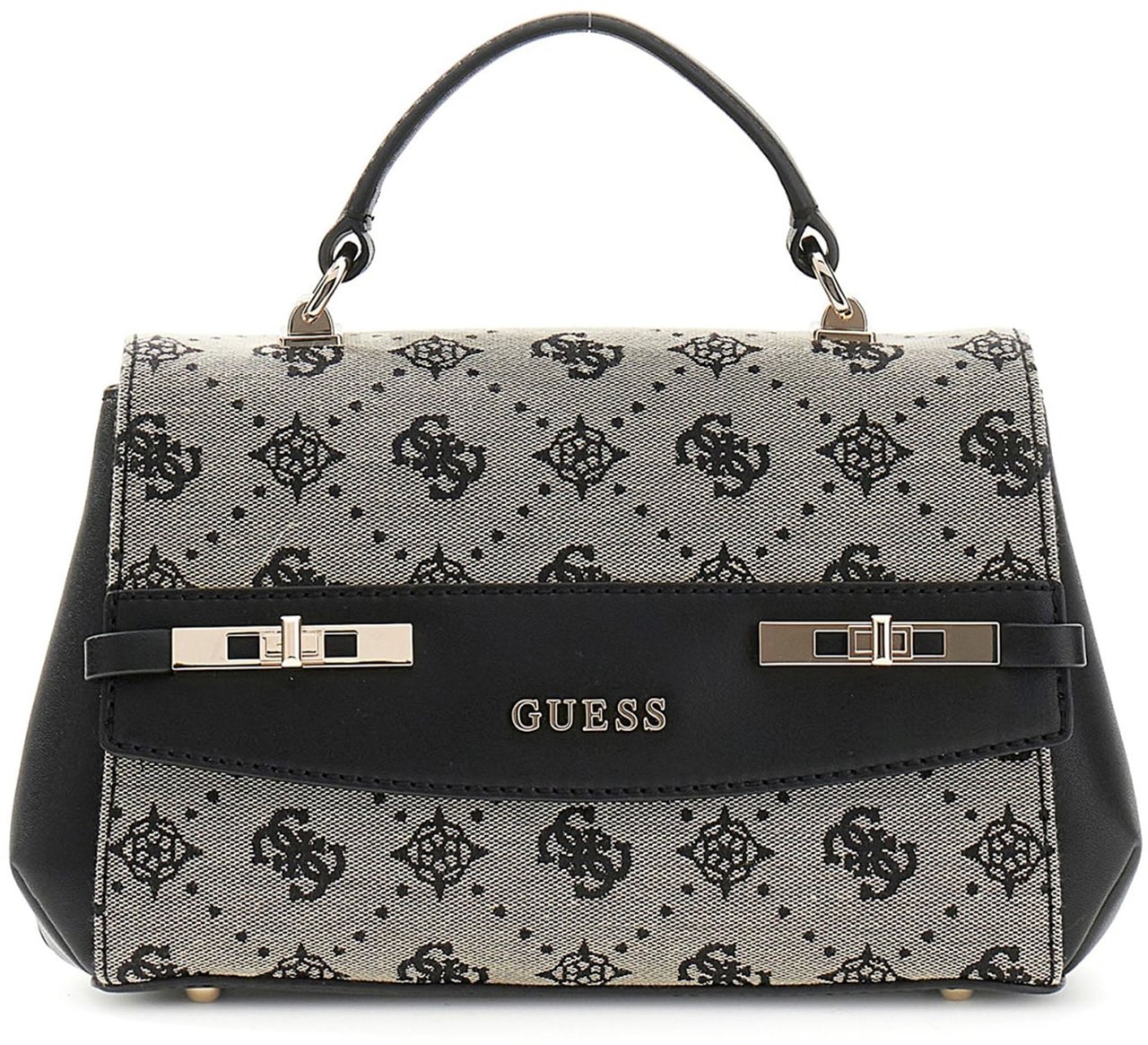 Guess Melinda Logo Top Handtas Zwart