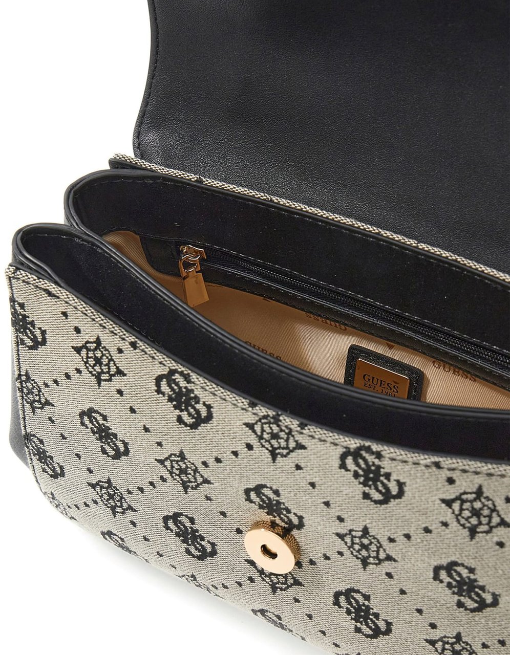 Guess Melinda Logo Top Handtas Zwart