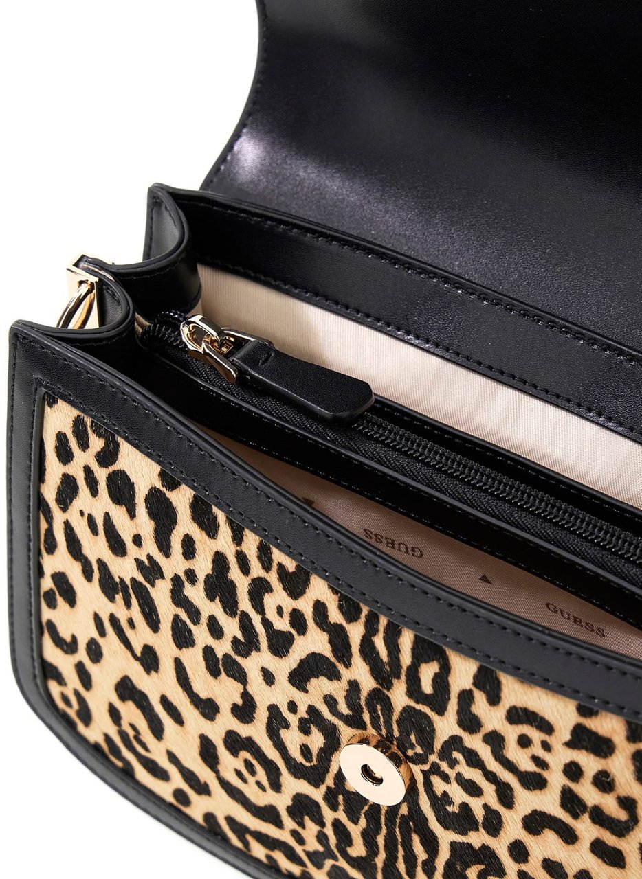 Guess Audrey Convertible Crossbody Flap Bruin