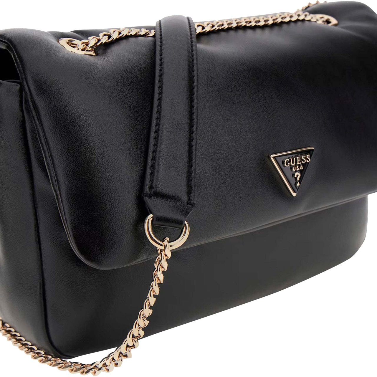 Guess Sunetra Xbody Flap Tas Zwart