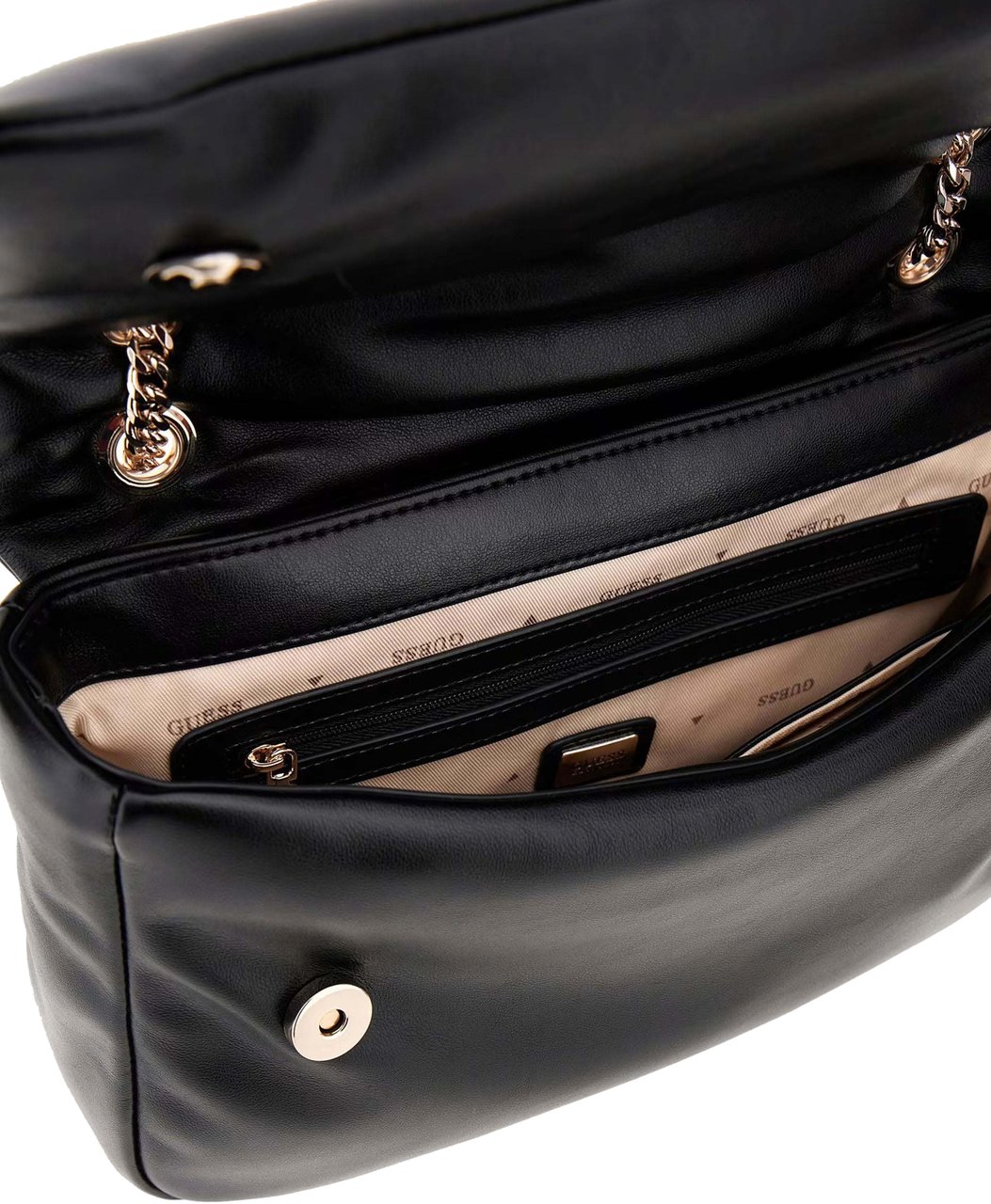 Guess Sunetra Xbody Flap Tas Zwart