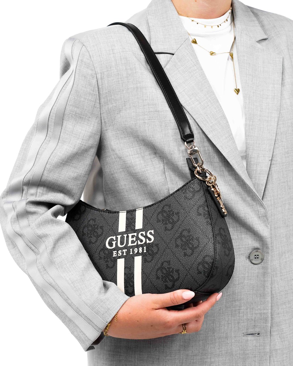 Guess Noelle Schoudertas Zwart