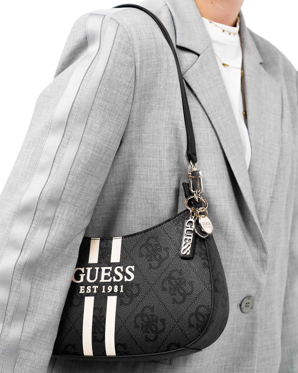 Guess Noelle Schoudertas Zwart