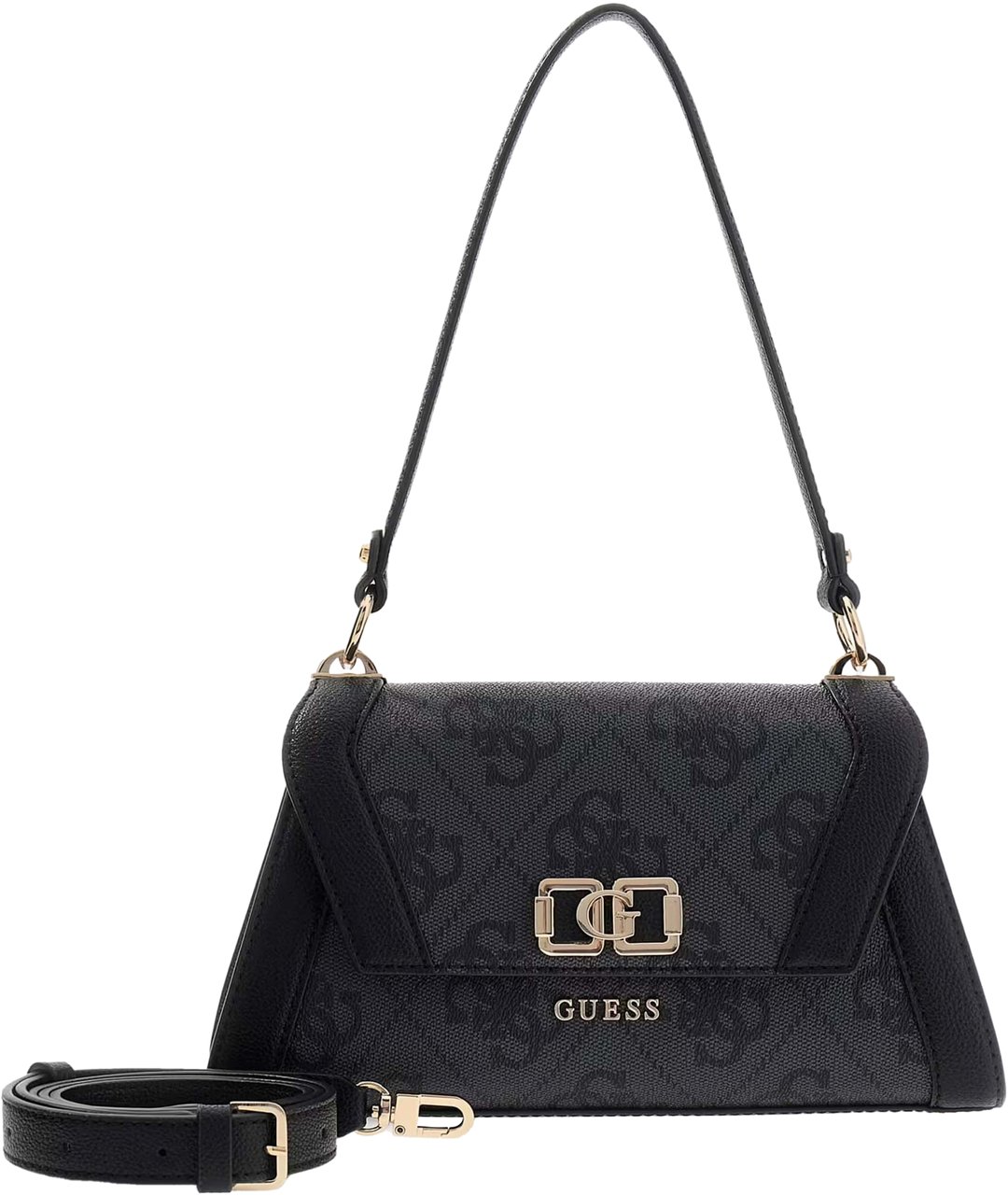Guess Karnilla Logo Flap Schoudertas Grijs