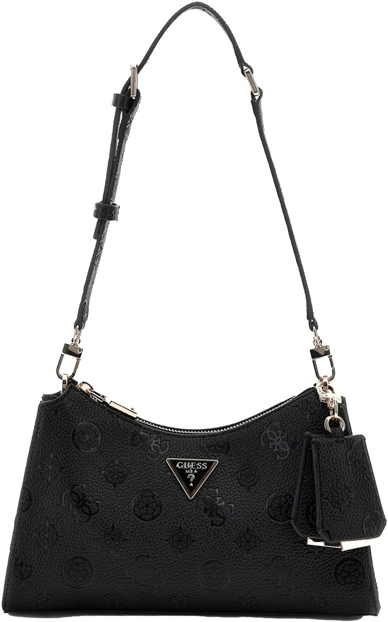 Guess Cresidia Top Zip Schoudertas Zwart