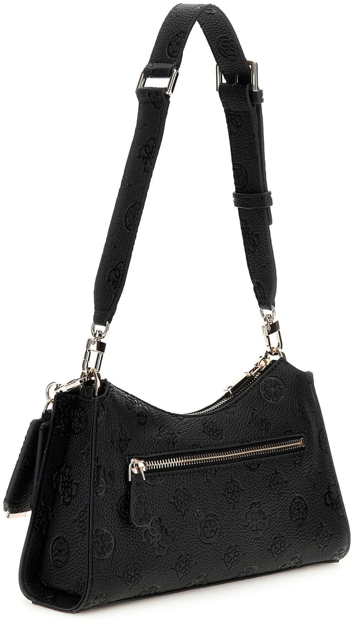 Guess Cresidia Top Zip Schoudertas Zwart