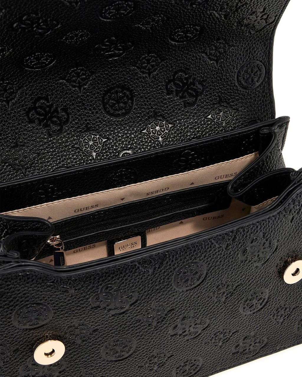 Guess Cresidia Xbody Flap Tas Zwart