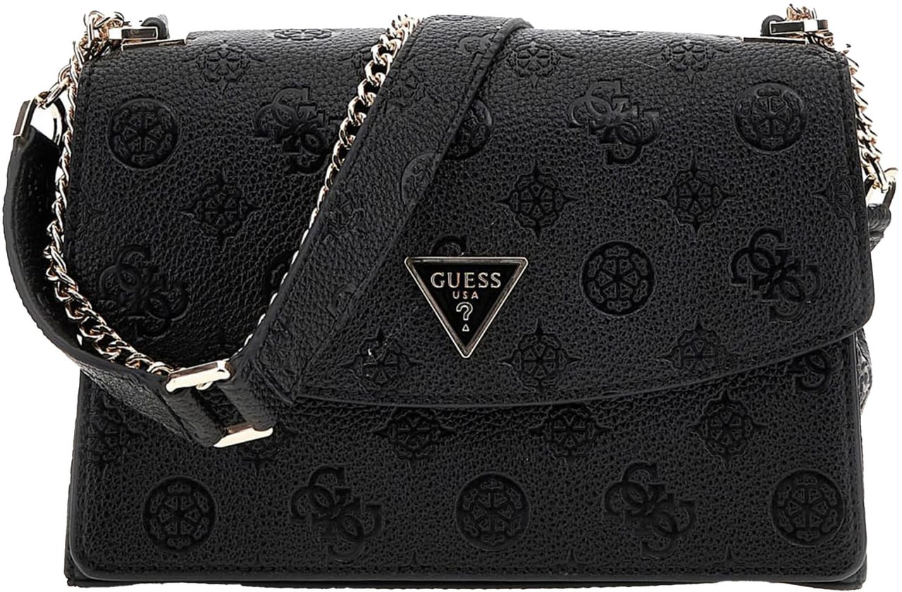 Guess Cresidia Xbody Flap Tas Zwart