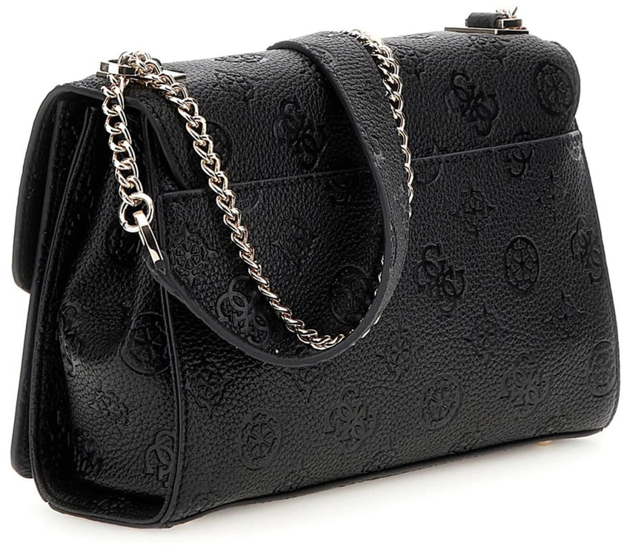 Guess Cresidia Xbody Flap Tas Zwart