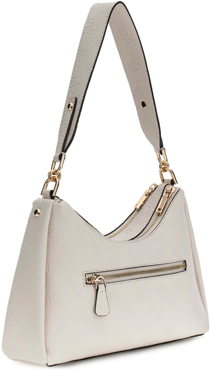 Guess Anise Double Zip Schoudertas Wit