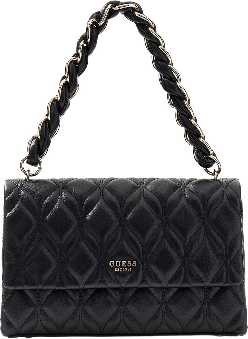 Guess Maxine Flap Crossbody Zwart