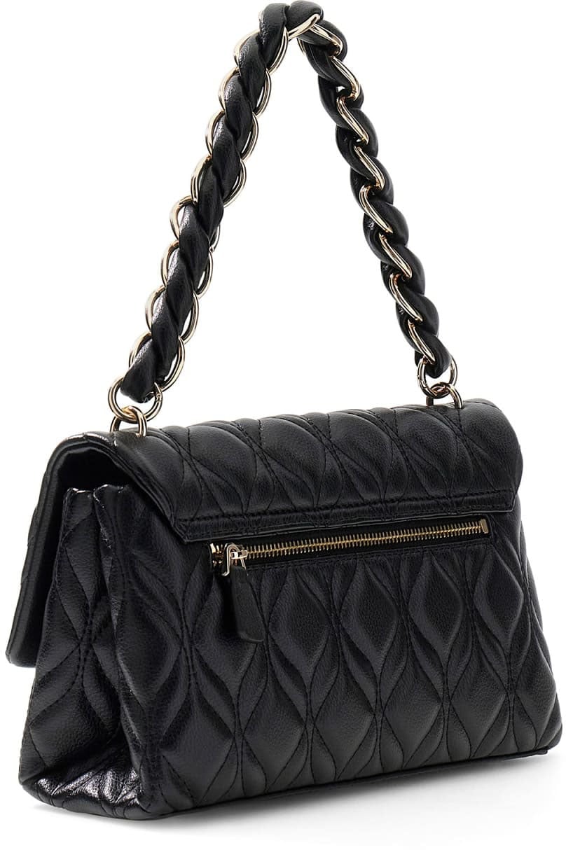 Guess Maxine Flap Crossbody Zwart