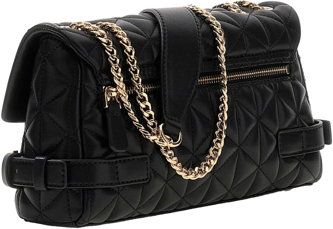 Guess Paisleigh Flap Crossbody Zwart