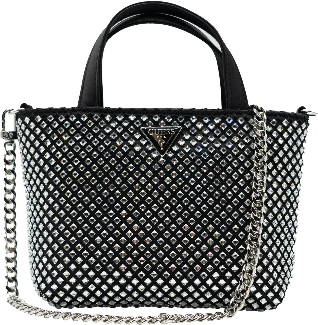 Guess Tasmin Mini Tote Tas Zwart
