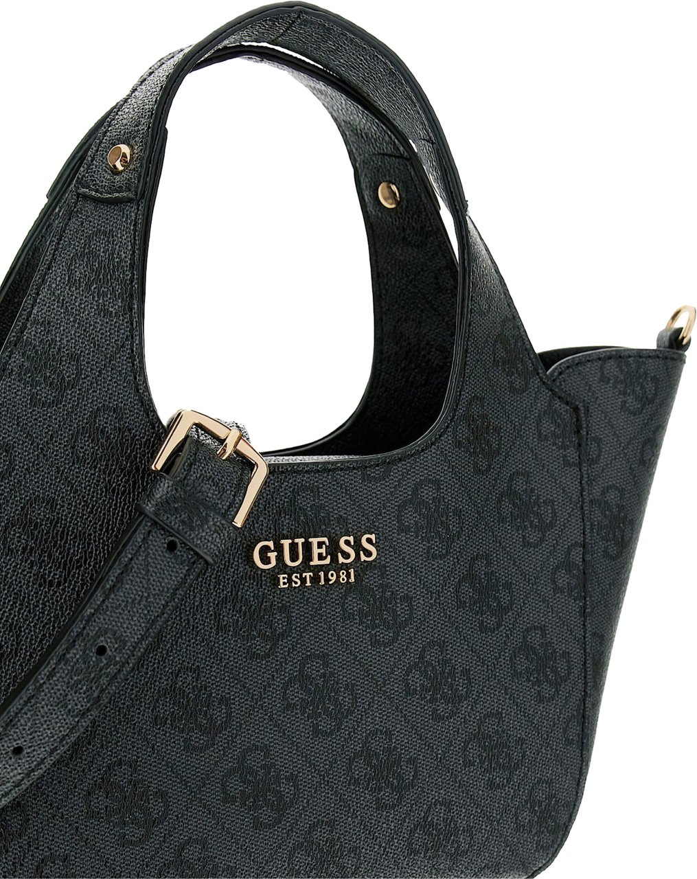 Guess Calista 2 In 1 Mini Tote Tas Zwart