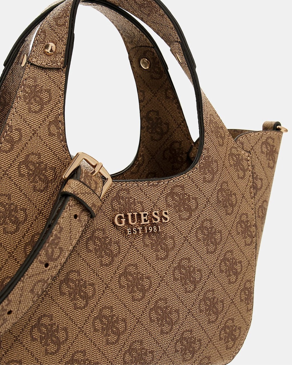 Guess Calista 2 In 1 Mini Tote Tas Wit