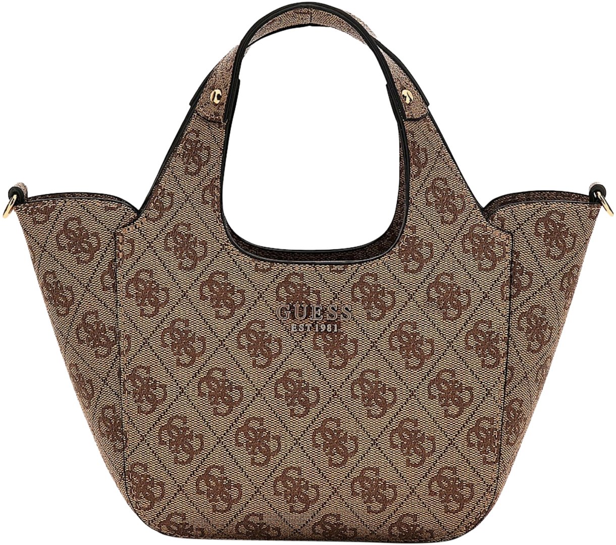 Guess Calista 2 In 1 Mini Tote Tas Wit