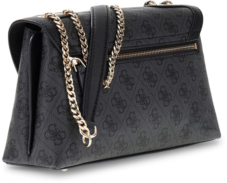 Guess Lindsey Convertible Crossbody Flap Zwart