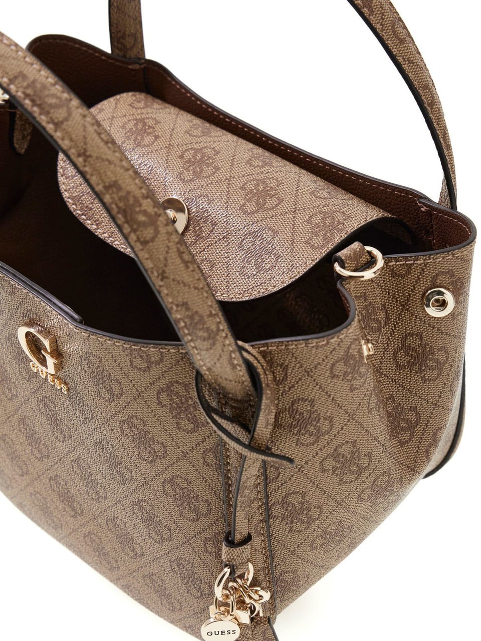 Guess Coleen Logo Small Handtas Wit