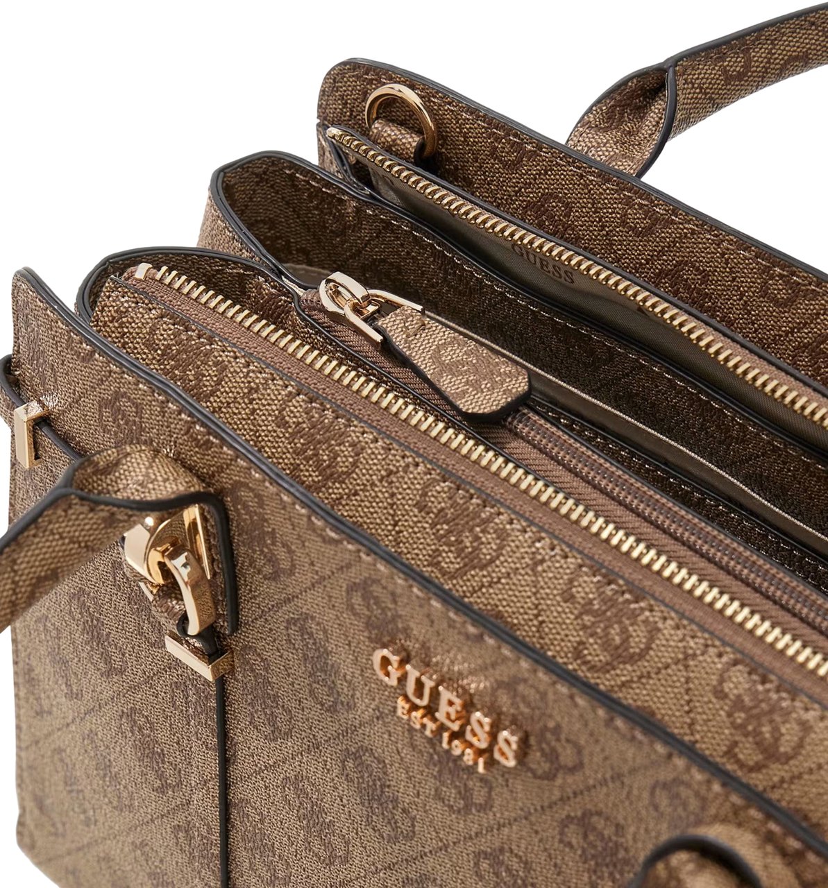 Guess Leona Logo Sml Mlti Comp Stchl Wit