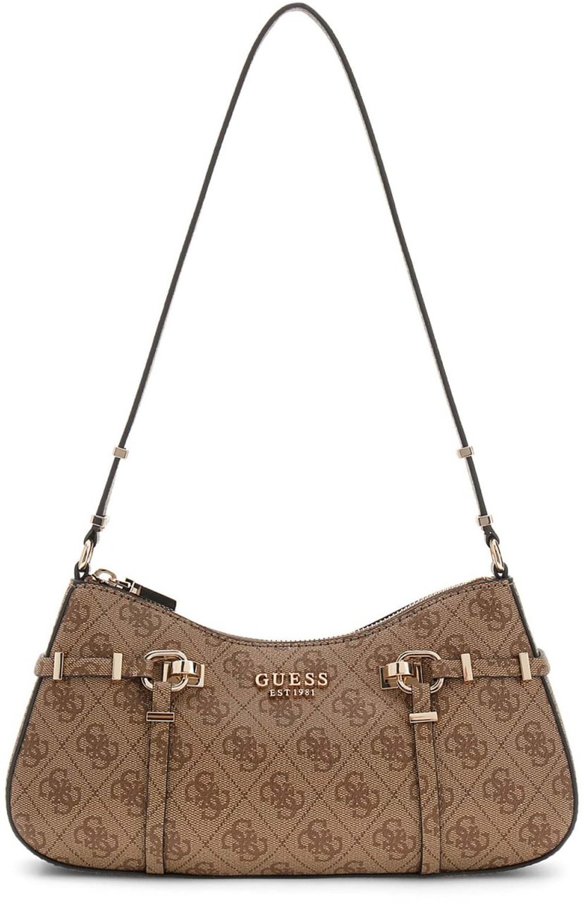 Guess Leona Logo Schoudertas Wit