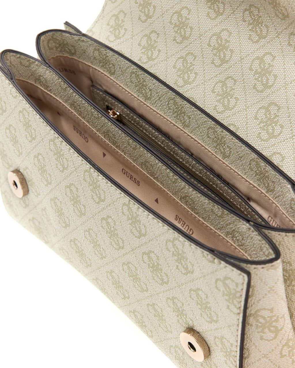 Guess Leona Logo Crossbody Groen