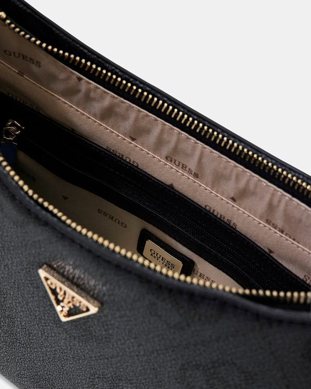 Guess Noelle Top Zip Schoudertas Grijs