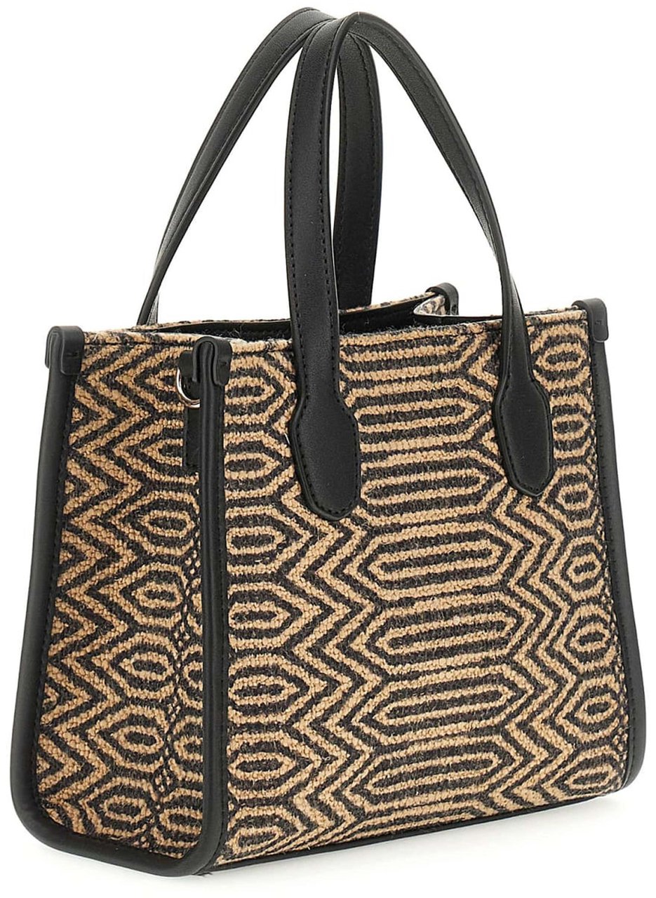 Guess Silvana Mini Tote Tas Zwart