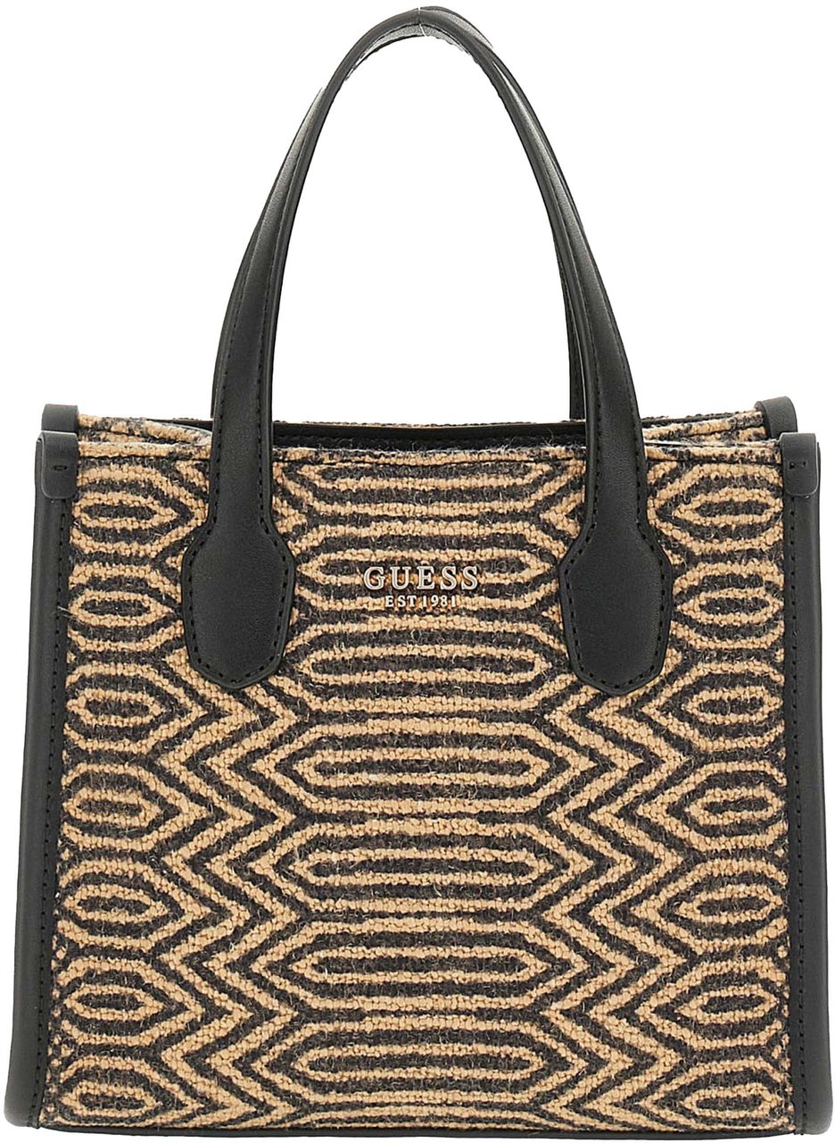 Guess Silvana Mini Tote Tas Zwart