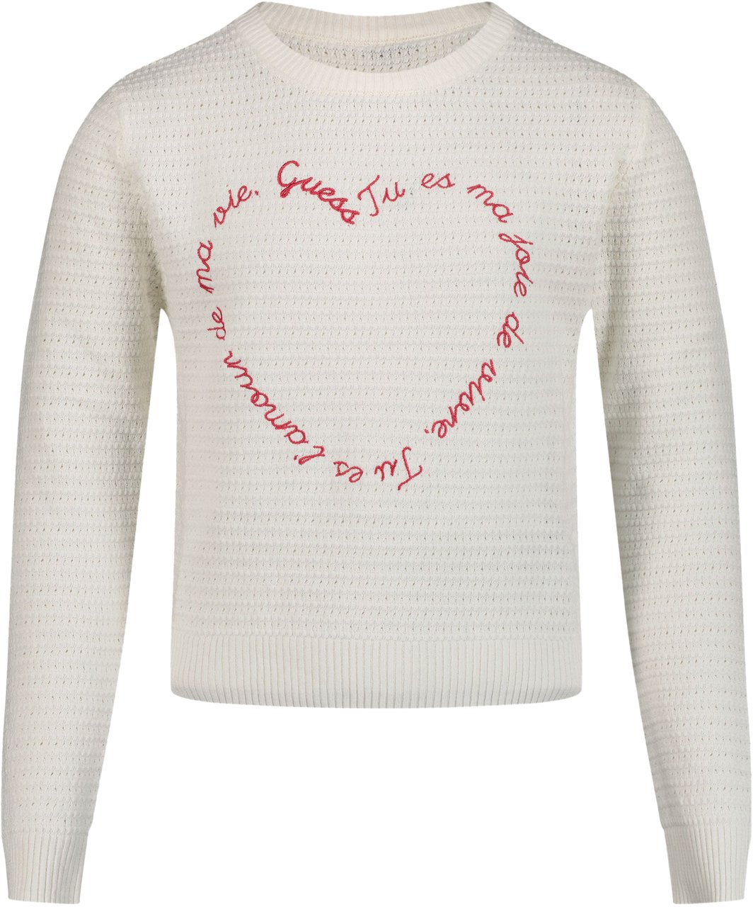 Guess Guess Kinder Meisjes Trui In Off White Wit