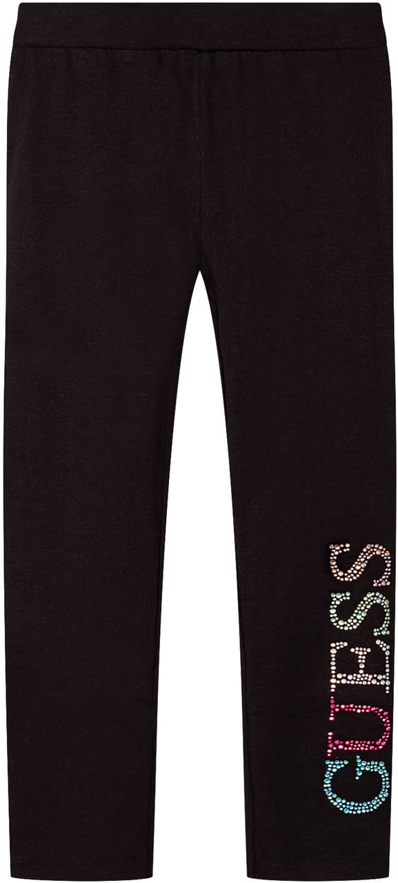 Guess Leggings con Logo Applicato Zwart