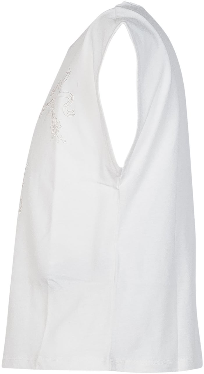 Guess T-shirt Senza Maniche con Ricamo Wit