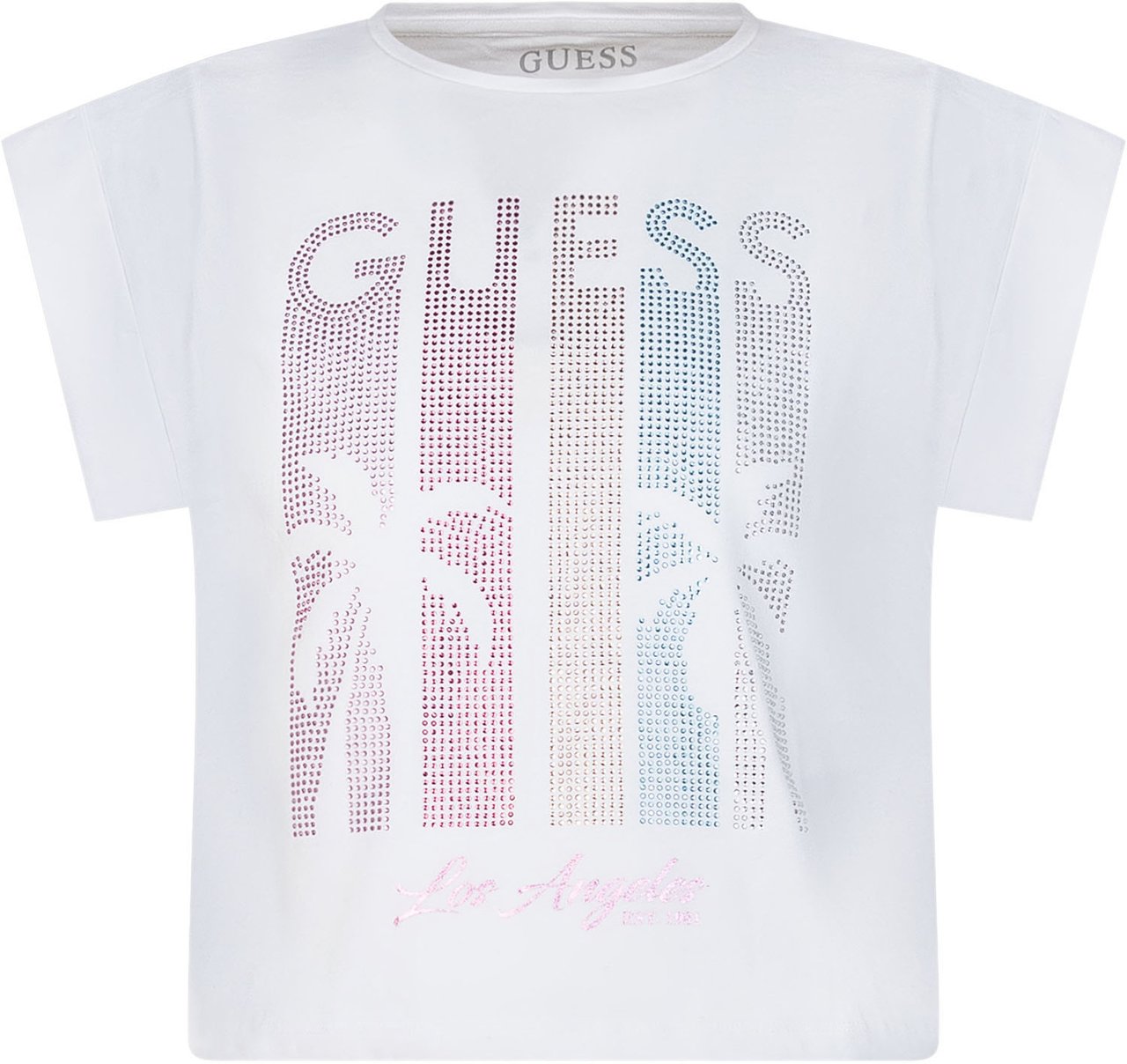 Guess T-shirt Boxy con Logo e Applicazioni Wit