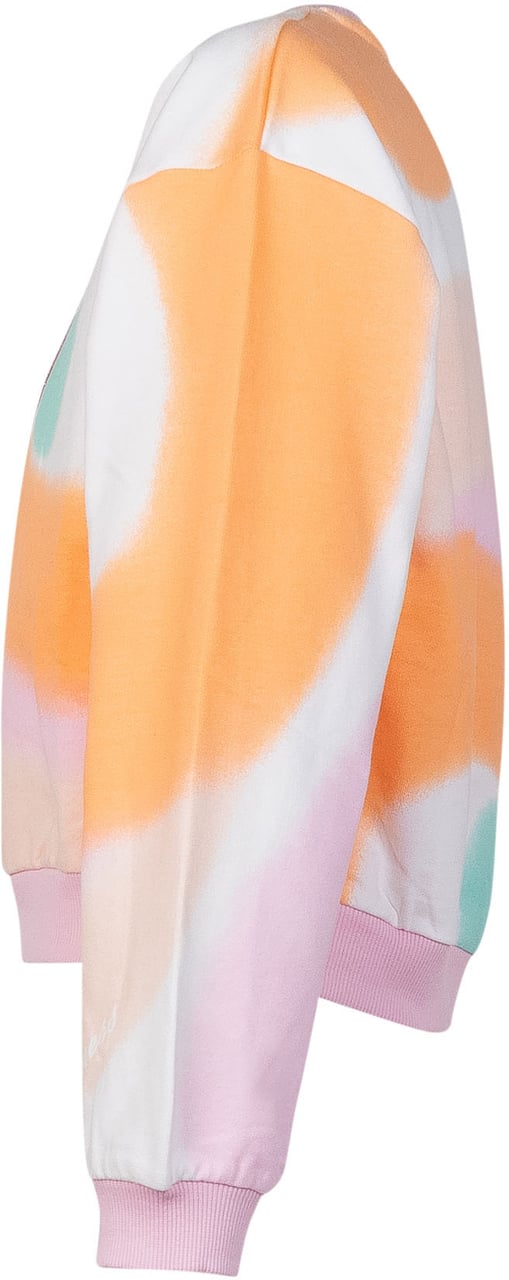 Guess Felpa Crop Oversize con Stampa Logo Divers