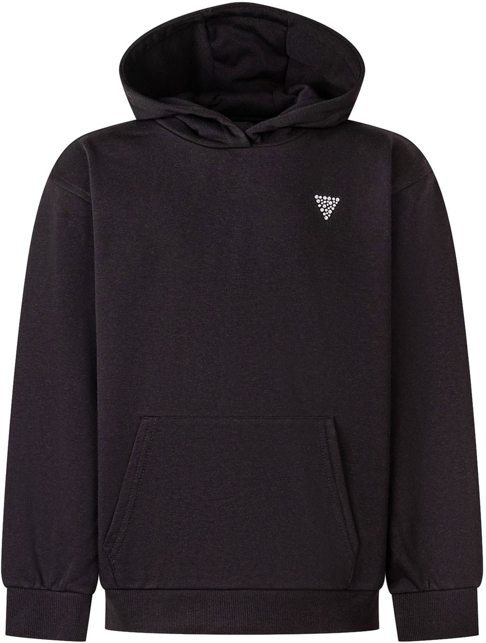 Guess Felpa con Cappuccio e Tasca Zwart