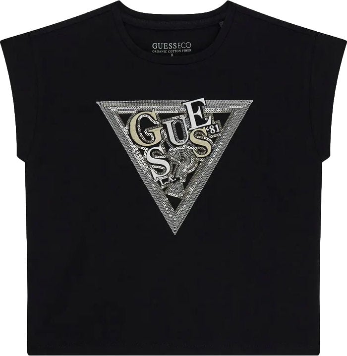 Guess T-Shirts And Polos Black Zwart