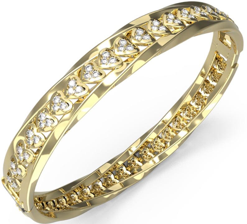 Guess Mon Amour Armband met Kristal Goud