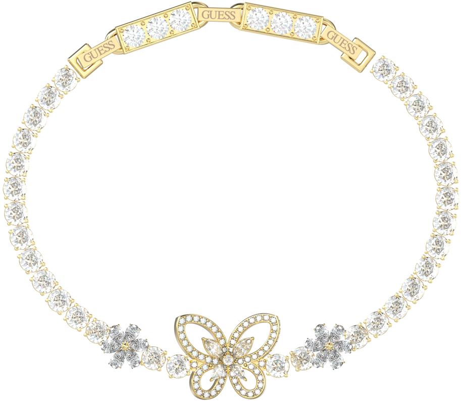 Guess Lily Gouden Armband met Kristal Goud