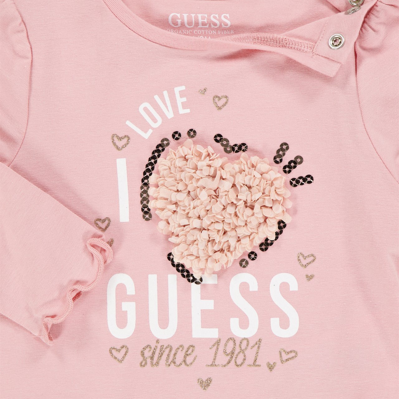 Guess Guess Baby Meisjes T-Shirt In Oud Roze Roze