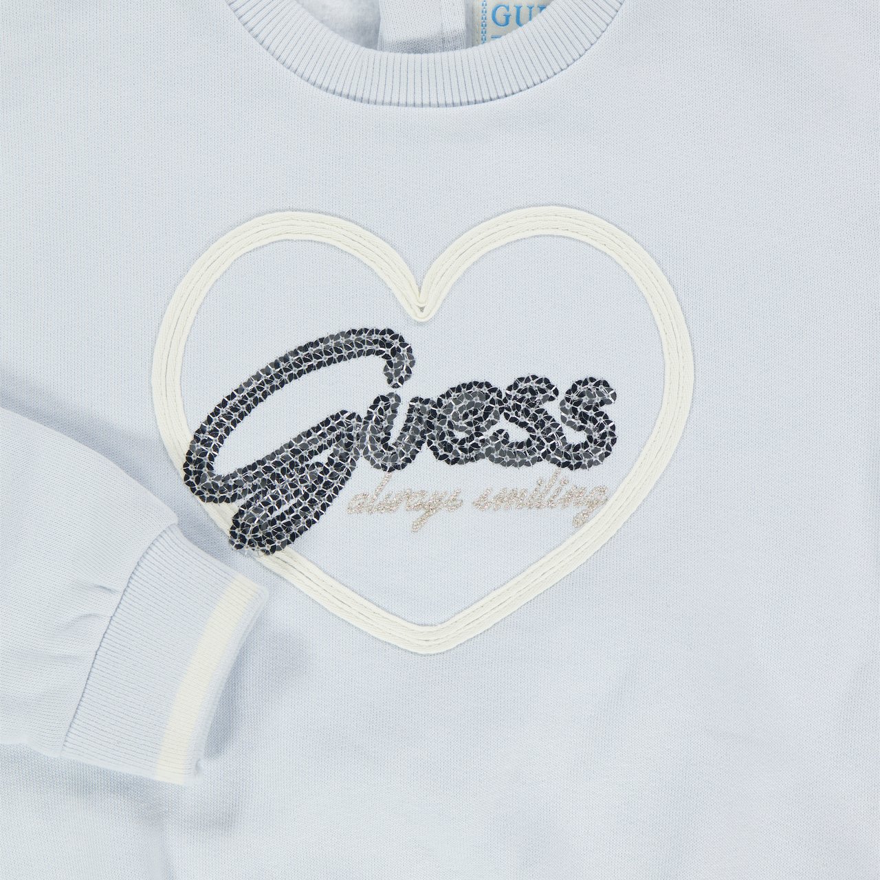 Guess Guess Baby Meisjes Trui In Licht Blauw Blauw
