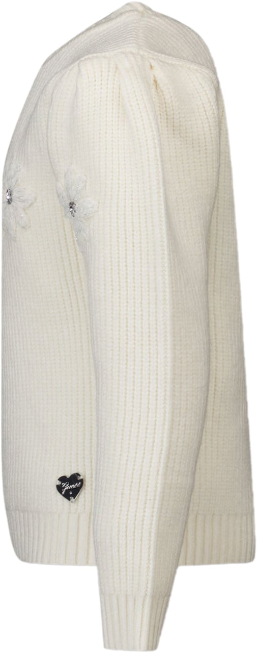 Guess Guess Kinder Meisjes Trui In Off White Wit