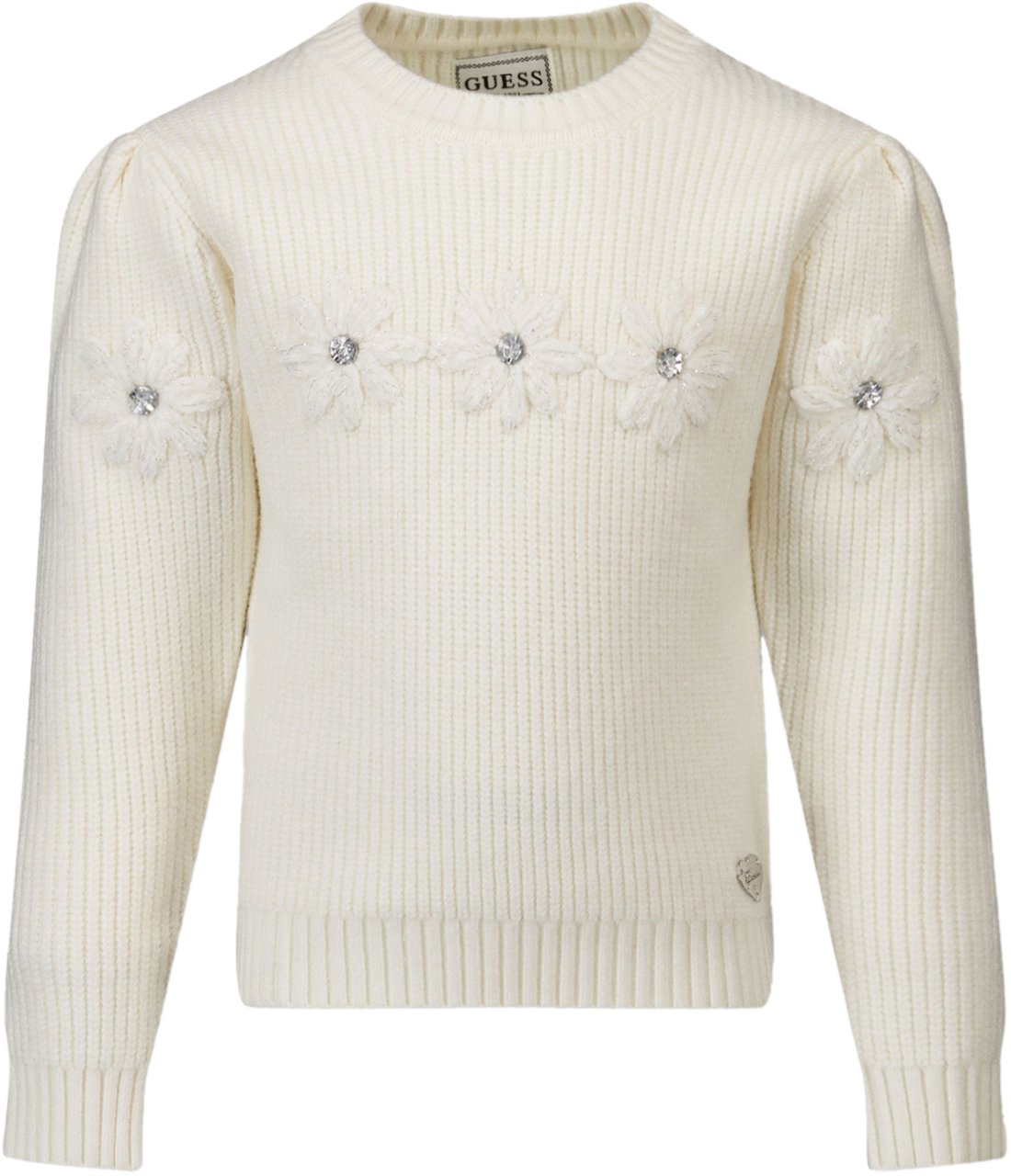 Guess Guess Kinder Meisjes Trui In Off White Wit