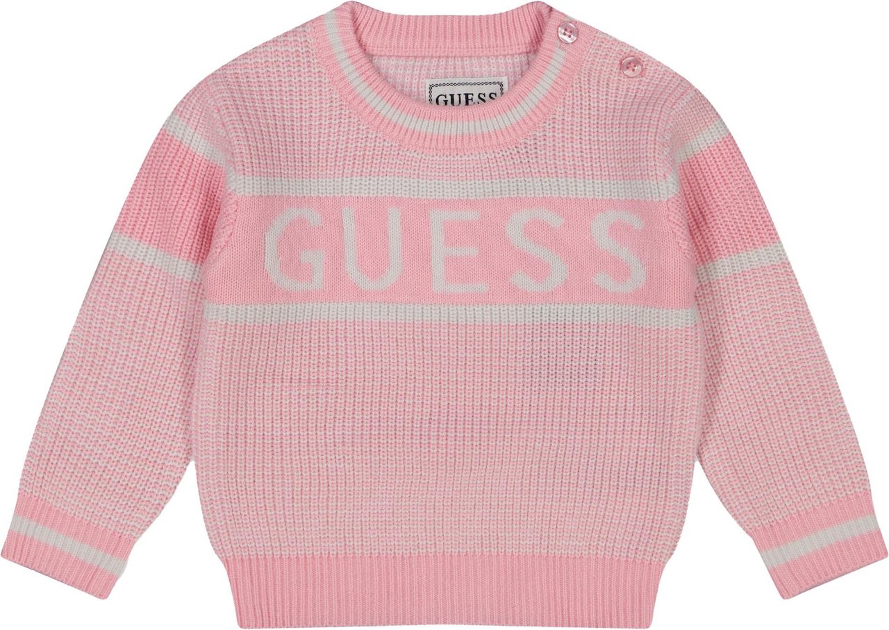 Guess Guess Baby Meisjes Trui In Licht Roze Roze