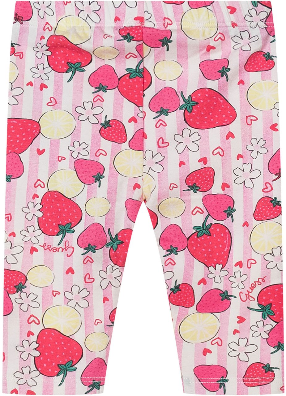 Guess Leggings Capri con Stampa Frutta Roze