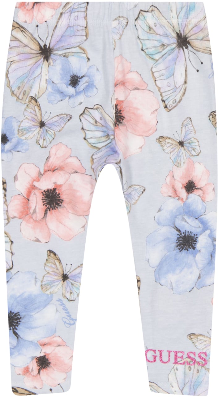 Guess Guess Baby Meisjes Legging In Licht Blauw Roze