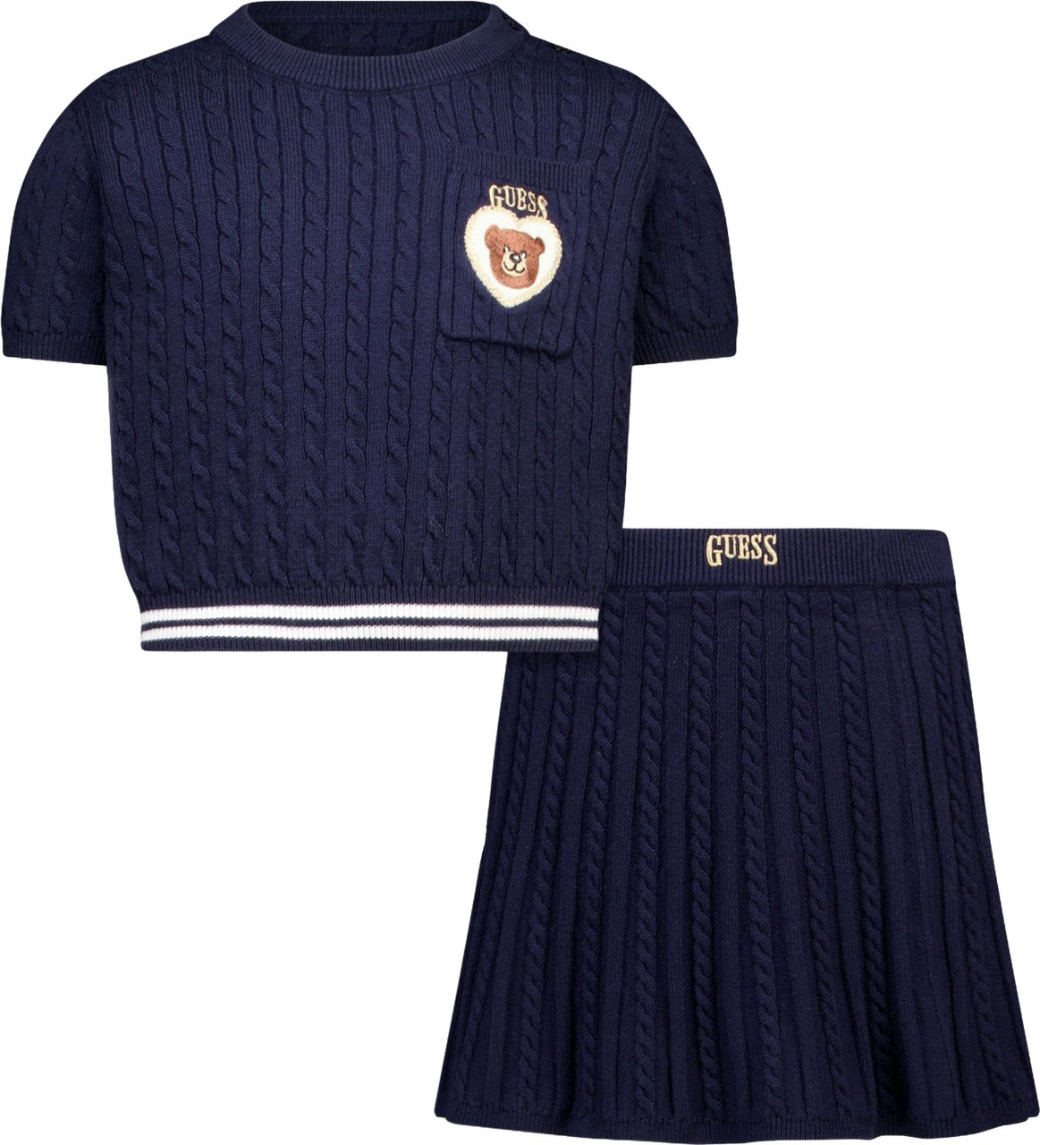 Guess Guess Kinder Meisjes Setje In Navy Blauw